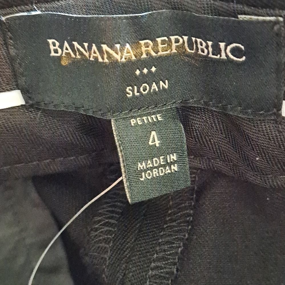 BANANA REPUBLIC Factory Sloan Pant,  Black, Size 4 Petite, NWT - Picture 6 of 8